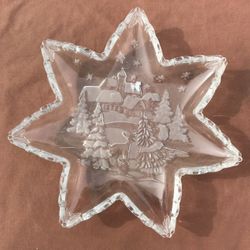 Mikasa Crystal Christmas Star Holiday Classics 13" 
