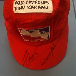 Indy Racing League Hat. With Autographs. Die cast