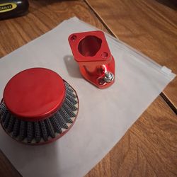 Air filter and manifold for any carburetor on minibike