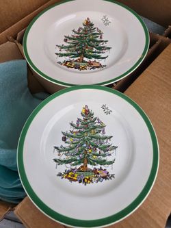 Spode Christmas Tree Plates