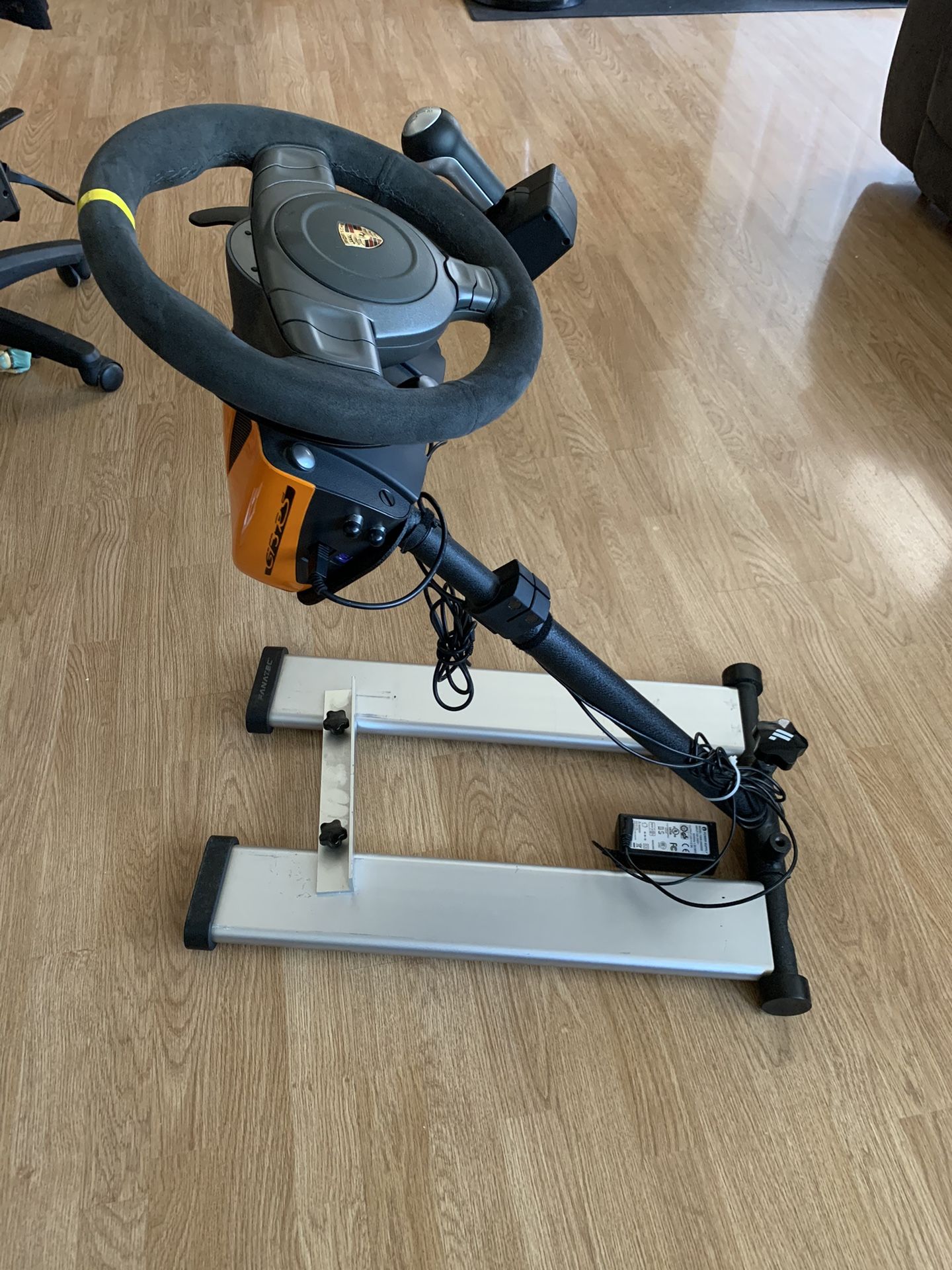 Fanatec Porsche 911 GT3 RS Steering Wheel, Shifter Console Racing Sim & Pro Stand, Club Sport Pedals Available