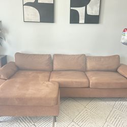 Faux Leather sectional Sofa