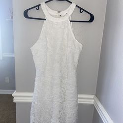 Lulus Lace White Dress Small