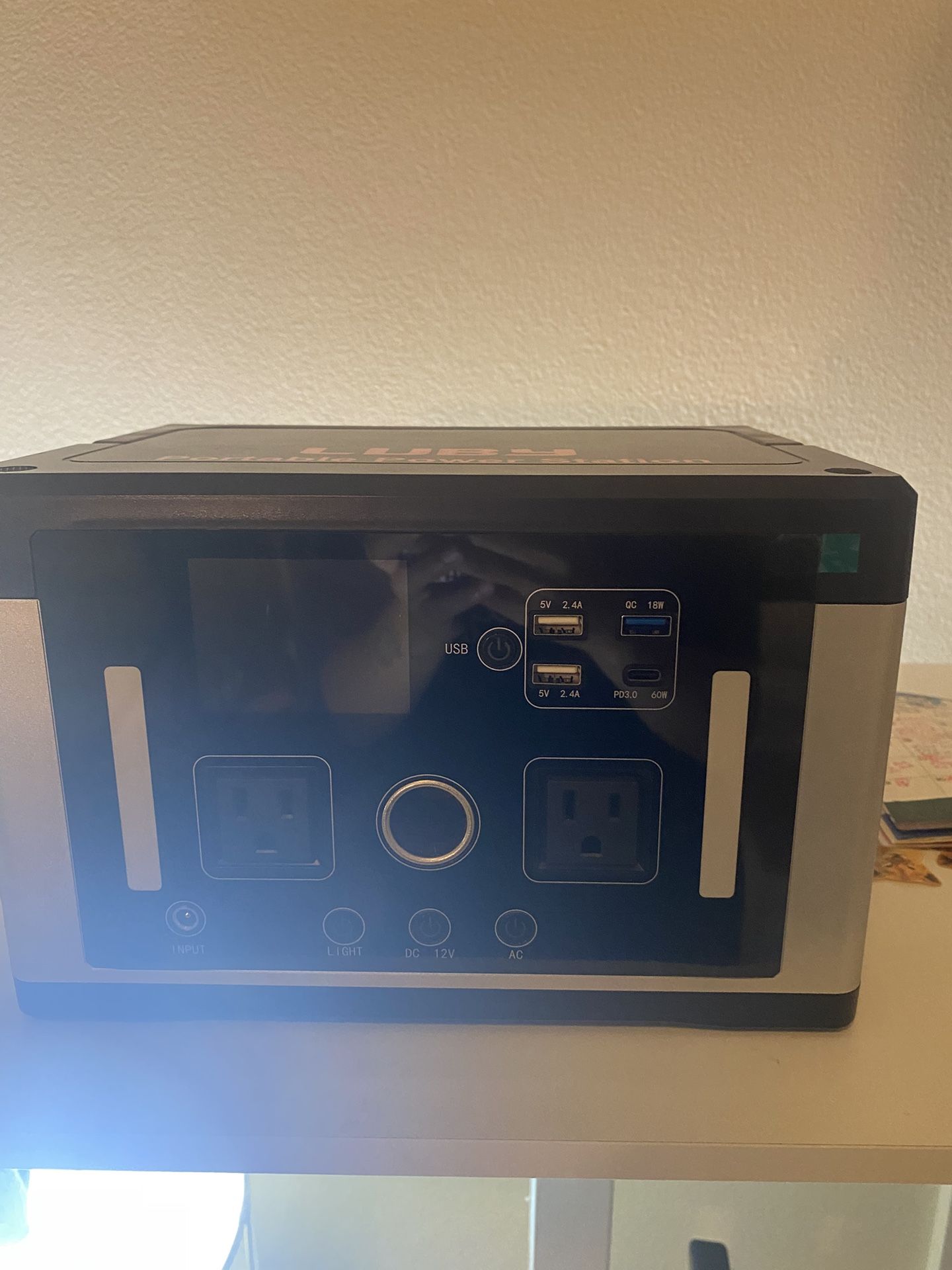 Portable Power Station 700W,577Wh Solar Generator Surge 1000W Pure Sine Wave 120V AC DC Outlets,Battery Powered Generator Home Backup Battery for CPAP