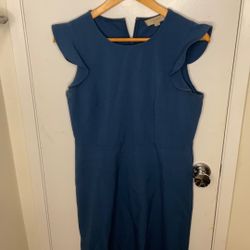 Blue Women’s Business Casual Dress From LOFT - Size 8P