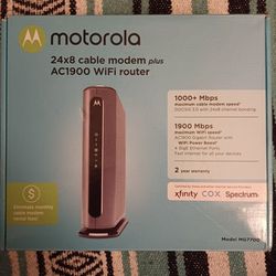 Motorola Modem And Wifi Router