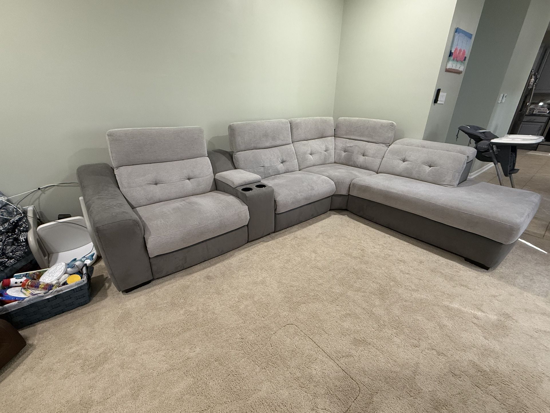 Powered Recliners Sectional Couch