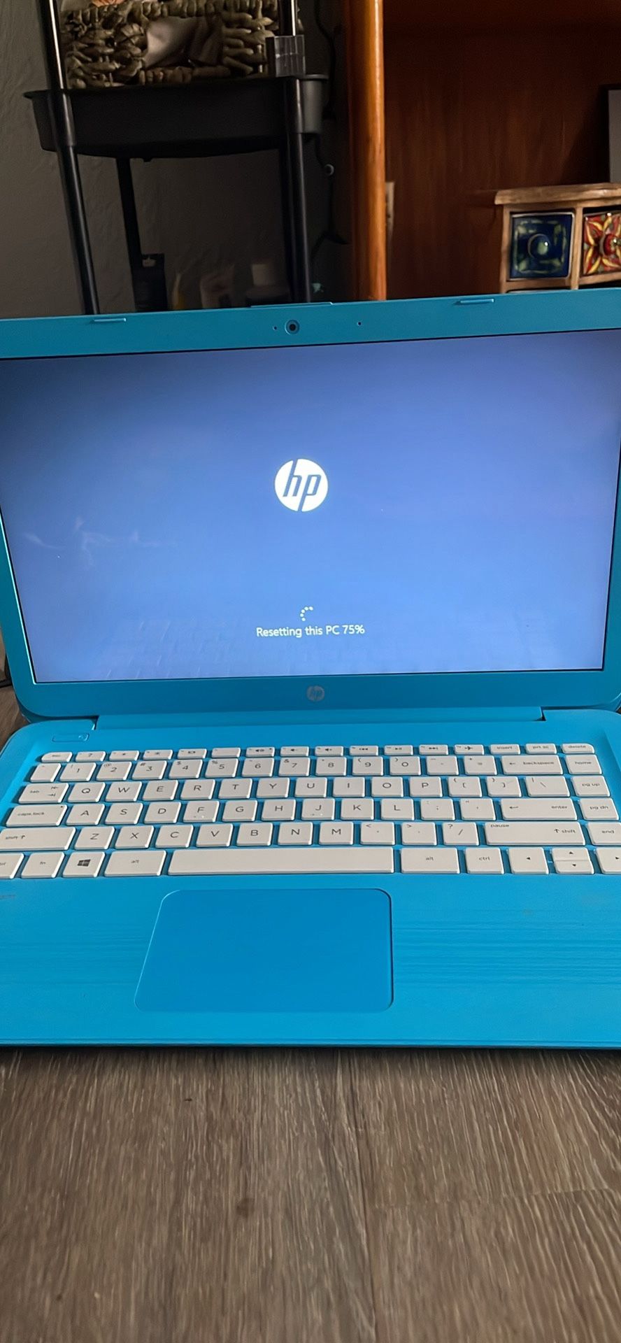 Blue hp Laptop
