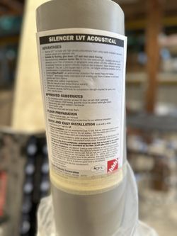 📦 Silencer® LVT Acoustical Underlayment — 8 Rolls (Brand New, Sealed)