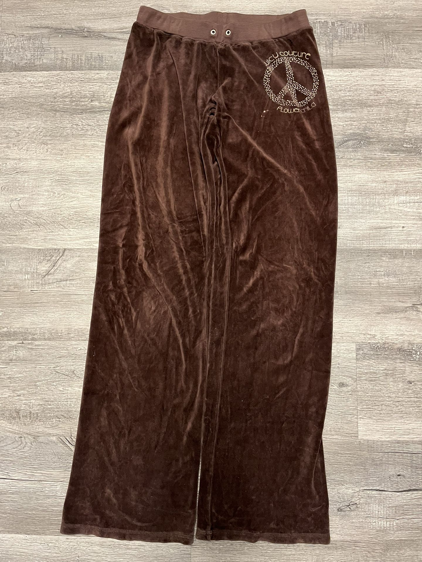 Juicy Couture Brown Velour Tracksuit Pants small
