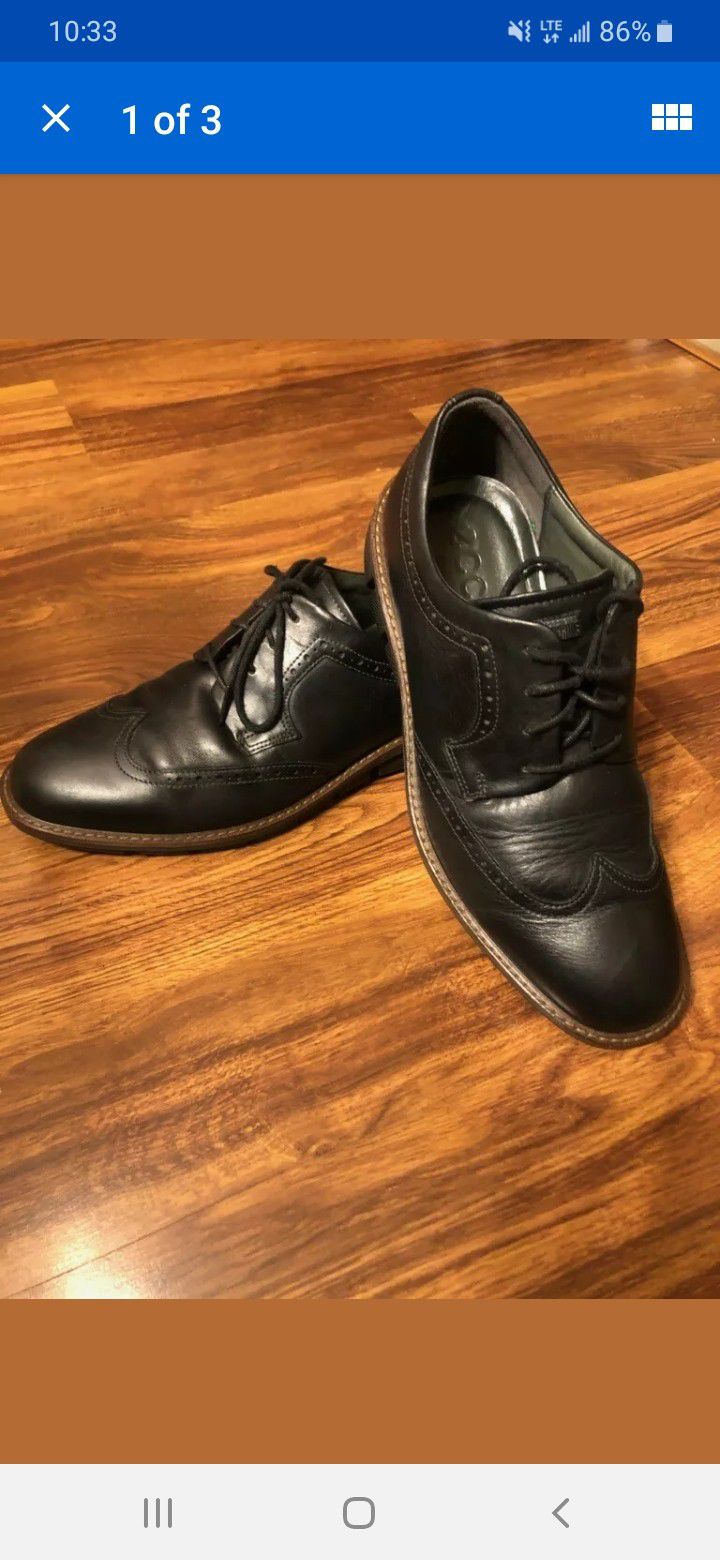 Ecco wing tip shoes