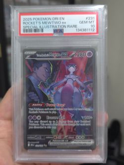 Pokemon PSA 10 - Rocket's Mewtwo ex #231 - DRI EN set