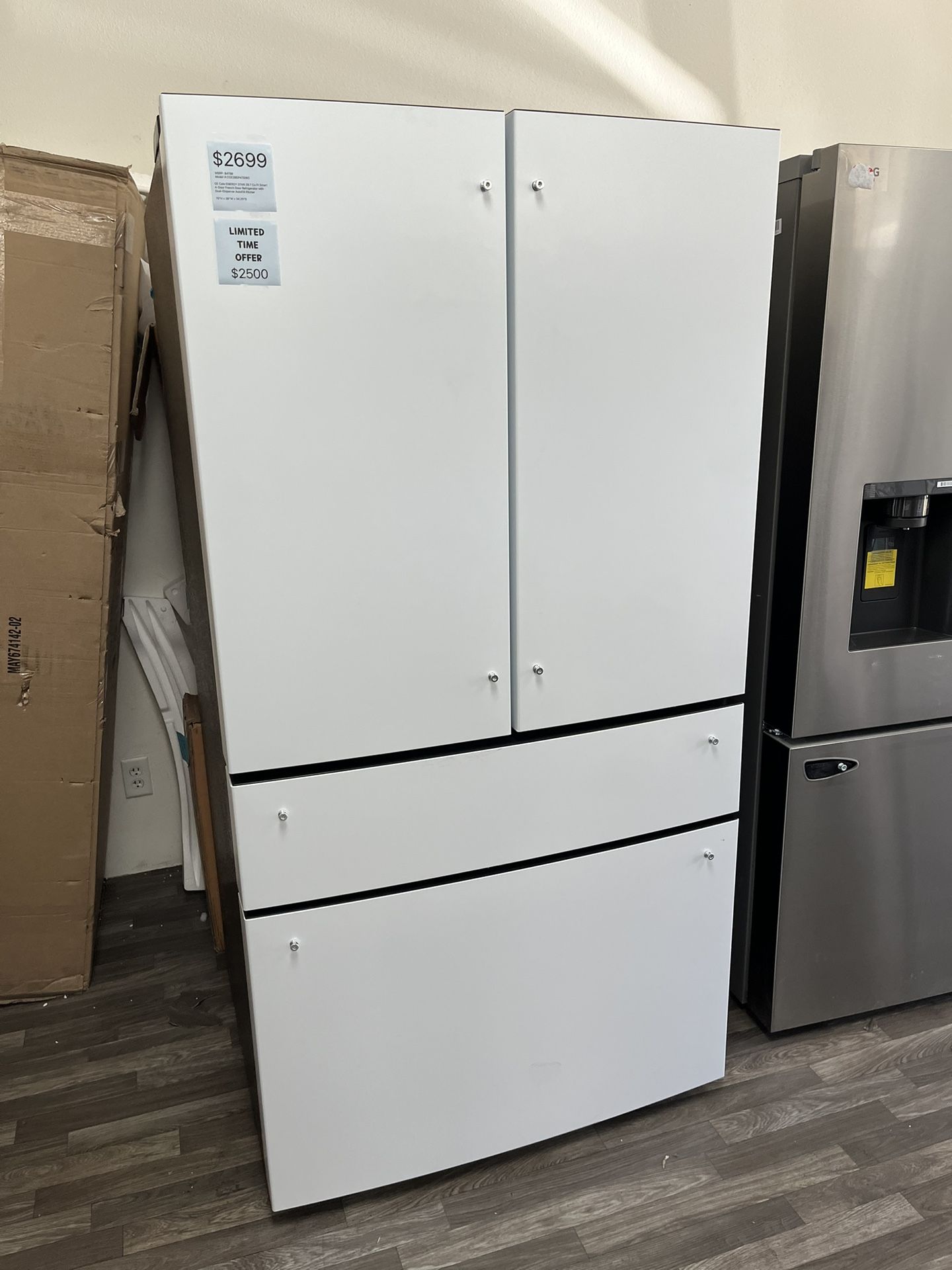Now Only $2500 GE CAFE ENERGY STAR French Door Fridge, Open Box, Fully Tested, One Year Warranty