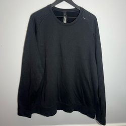 Lululemon Engineered Warmth Long Sleeve Crewneck Sweater Mens XXL Black