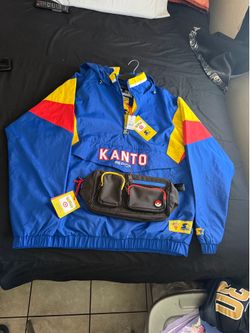 Pokemon x Target Starter Pullover Jacket Blue XL And Adventure Crossbody Bag NWT