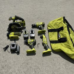 Ryobi Tool Kit With Extra Battery