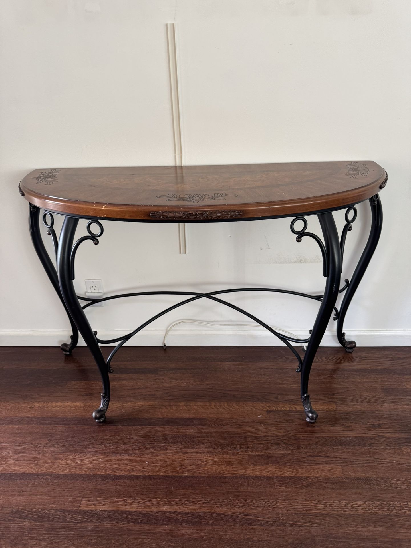 Entryway Half Round Table 