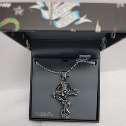 Ed Hardy Necklace High Quality Stainless Steel Super Rare!!! Brand New In Box