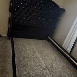 Black bed frame 