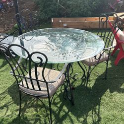 Glass Top Table