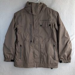 686 Smarty Jacket Mens Medium Brown Snowboard Ski infiDRY Tech Shell