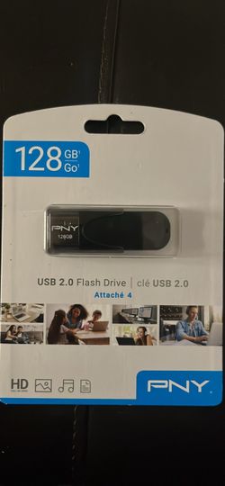 PNY Attaché 4 128GB USB 2.0 Flash Drive