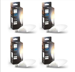 Philips Hue 40W B39 Candle-Shaped Smart LED Light Bulbs -  4