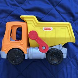 Fisher price dumpy truck (batteries included).