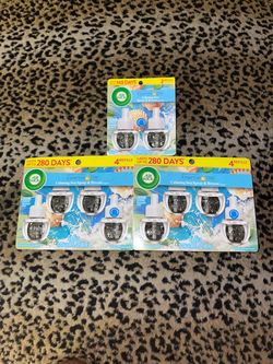 3🔥pack of Air Wick Essential Oils Calming Sea Spray & Breeze Refills all 3 for $20 firm on price