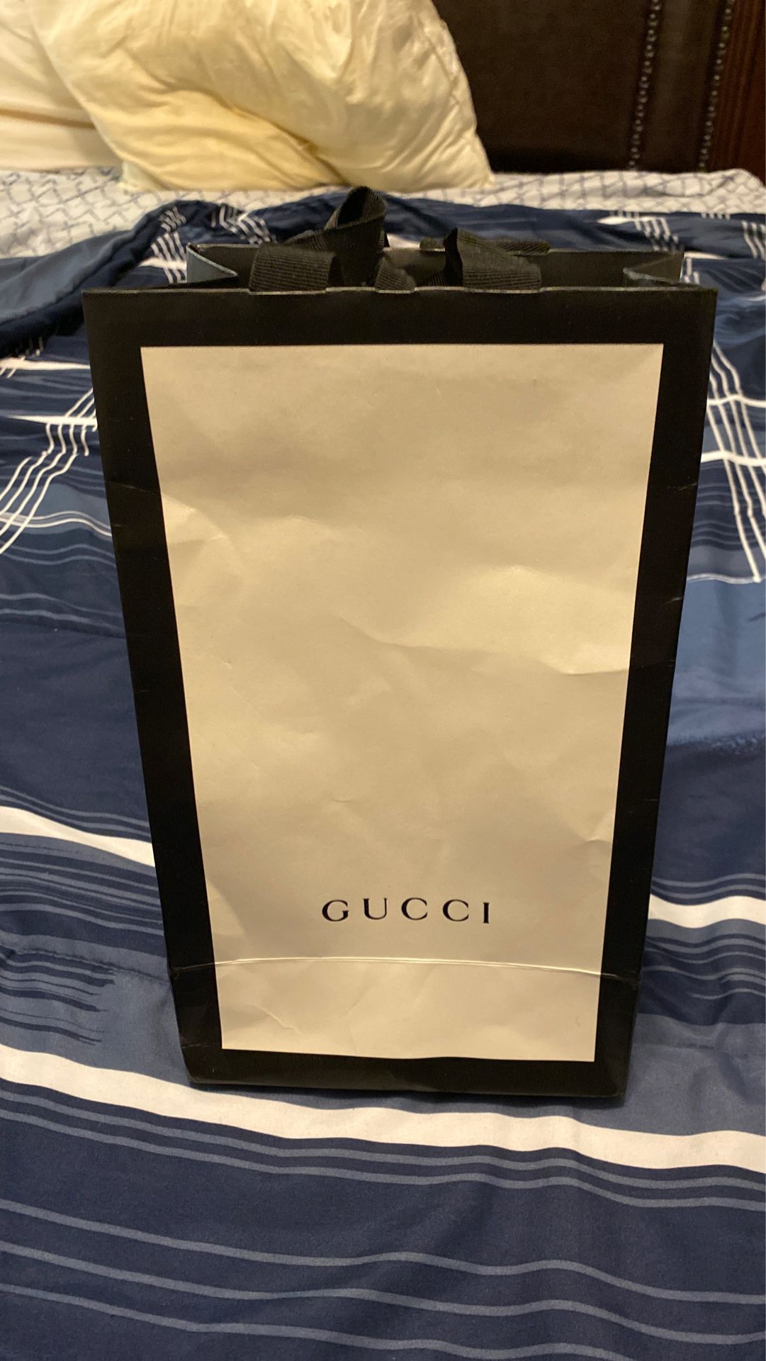 Authentic (Receipt and Bag shown and included) Gucci Belt GG Supreme Interlocking G Buckle1.5W Beige Ebony/Cocoa