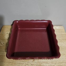 Paula Deen Square Casserole Dish, Burgandy