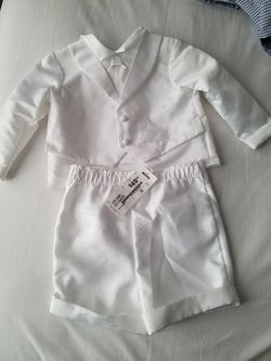Moving sale Cute dress clothes outfit for bay boy baptism 12 months around