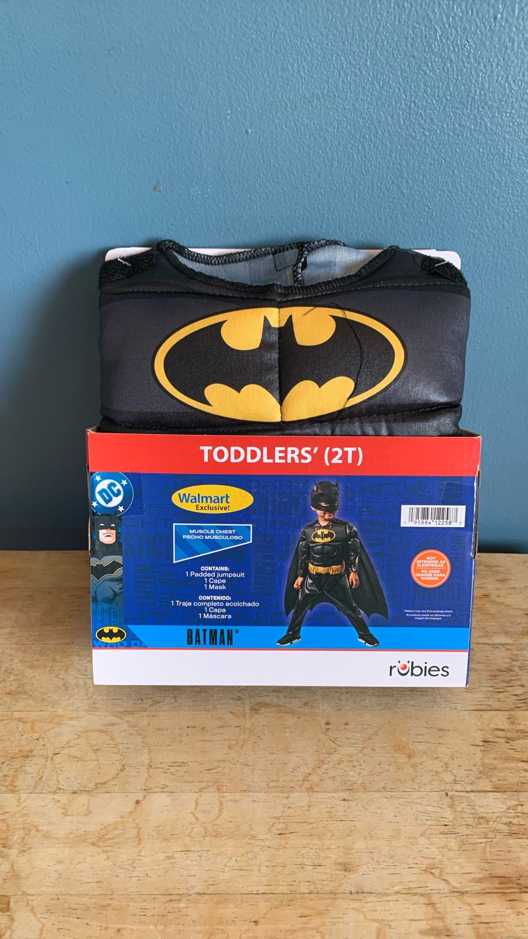 HALLOWEEN DC BATMAN TODDLER SIZE 2T COSTUME 