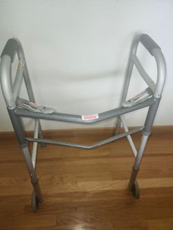 Folding Walker with Leg Glides & Wheels Pd $119