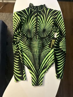 Badinka Serious Green Rave Bodysuit 💚