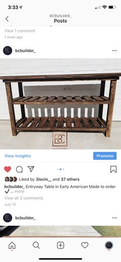 Entry way table or tv console