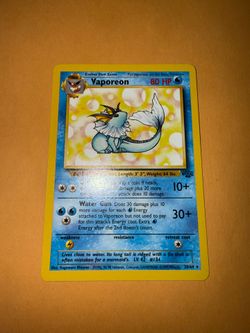 Vaporeon Pokémon Card Base Set 28/64