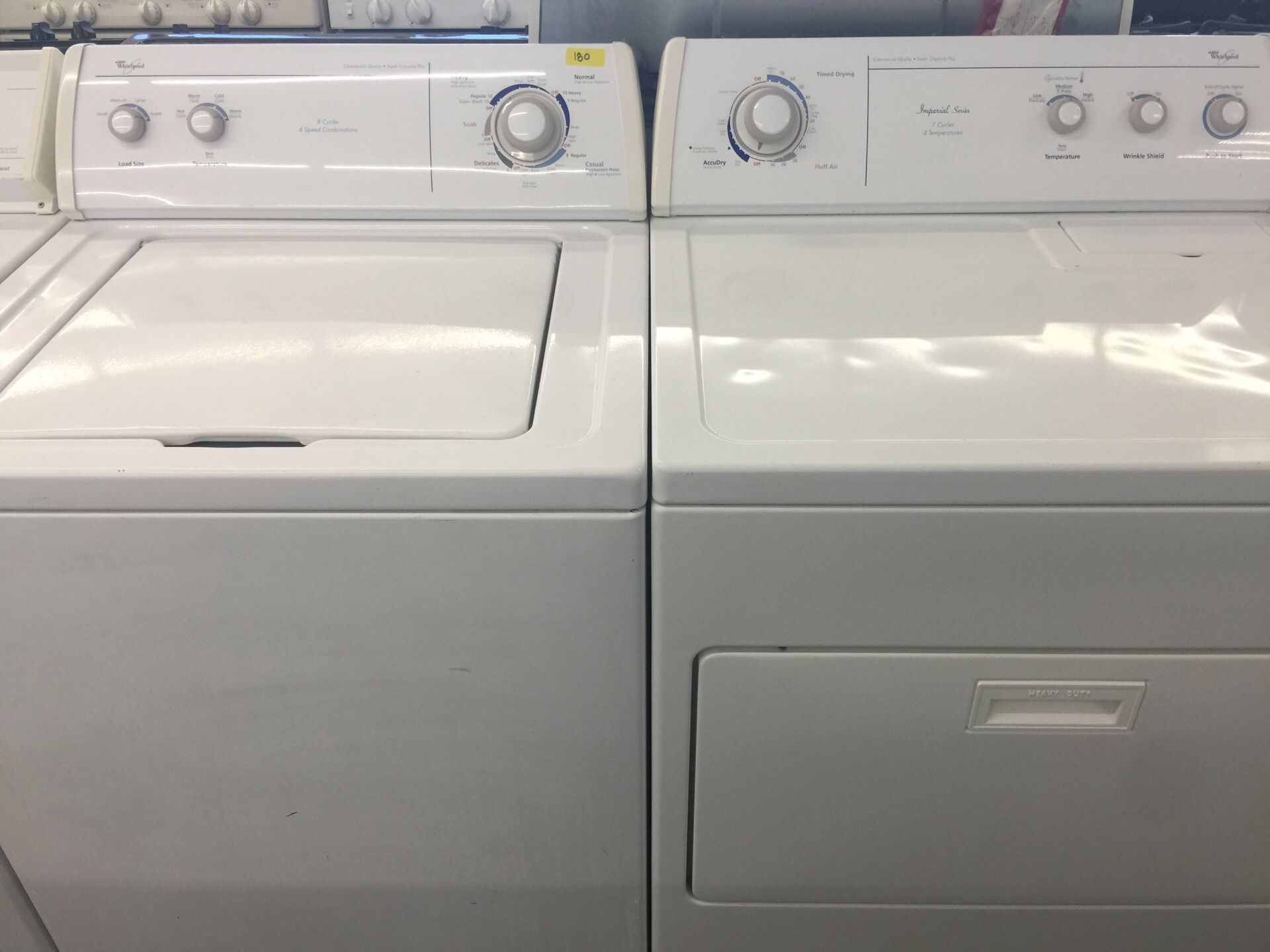 Washer and dryer set