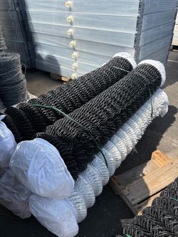 5' x 50' Black Vinyl Coated Chain Link Fence Rolls