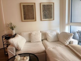 White Modular Sofa (washable covers)