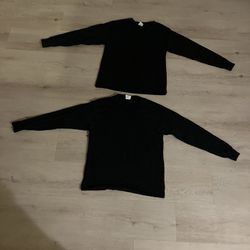 Black Hanes Longsleeve Shirt Boys (2 Pack)