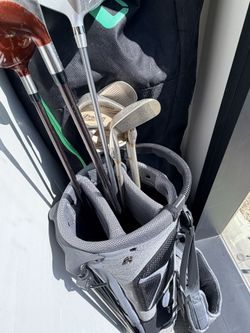 Clubs and bag