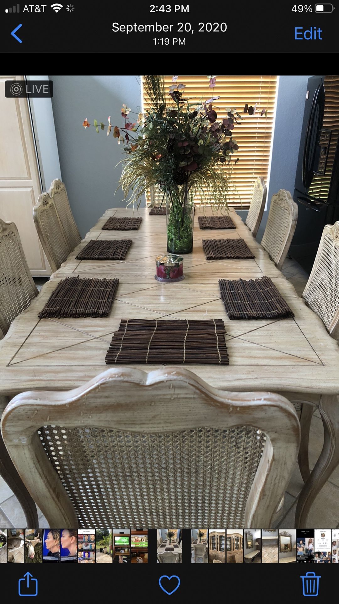 Dinning Set With China Cabinet