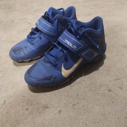 Size 5 Blue Mike Trout Cleats 