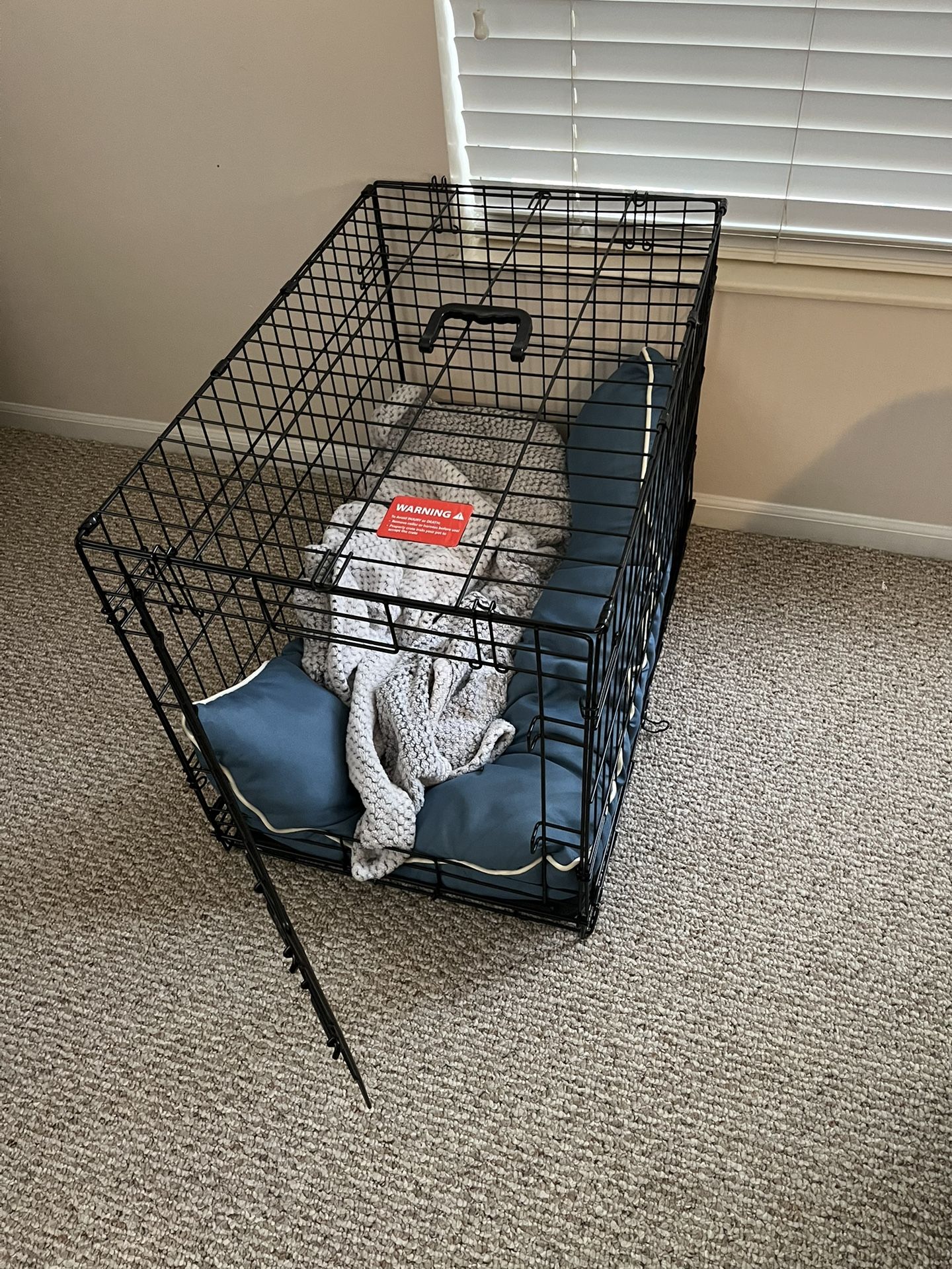 Dog Canine Animal Large Pet Crate With Bed