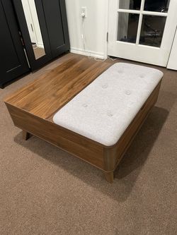 Storage Ottoman Coffee Table with Lift Top