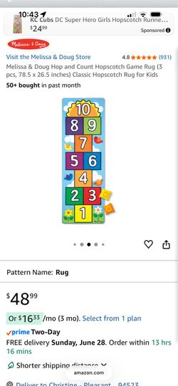 Melissa and Doug Hopscotch Rug