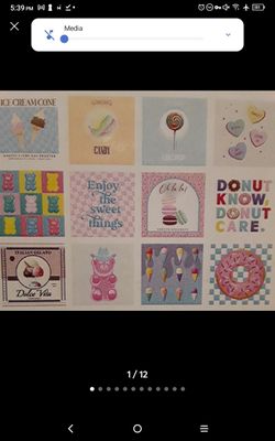 Cute  Summer Frames Ice Cream Love Bears Macarons Slogan Restaurant Lollipop
