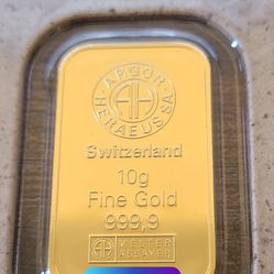 10 Gram 24 kt Gold Bar (99.99%)