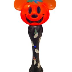 Disney Parks Mickey Mouse Halloween Light Up Bubble Wand Blower 